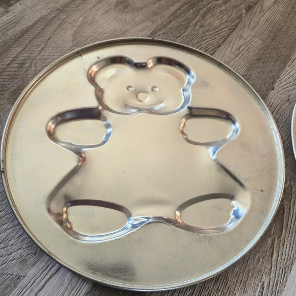 Vintage Cute Animals & Cake Springform Pan Insert Set Cute Teddy Bunny Birthday - Picture 4 of 5